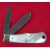 Remington Bullet Knife Mother-of Pearl & Damascus Blades Slip Joint and Kraft